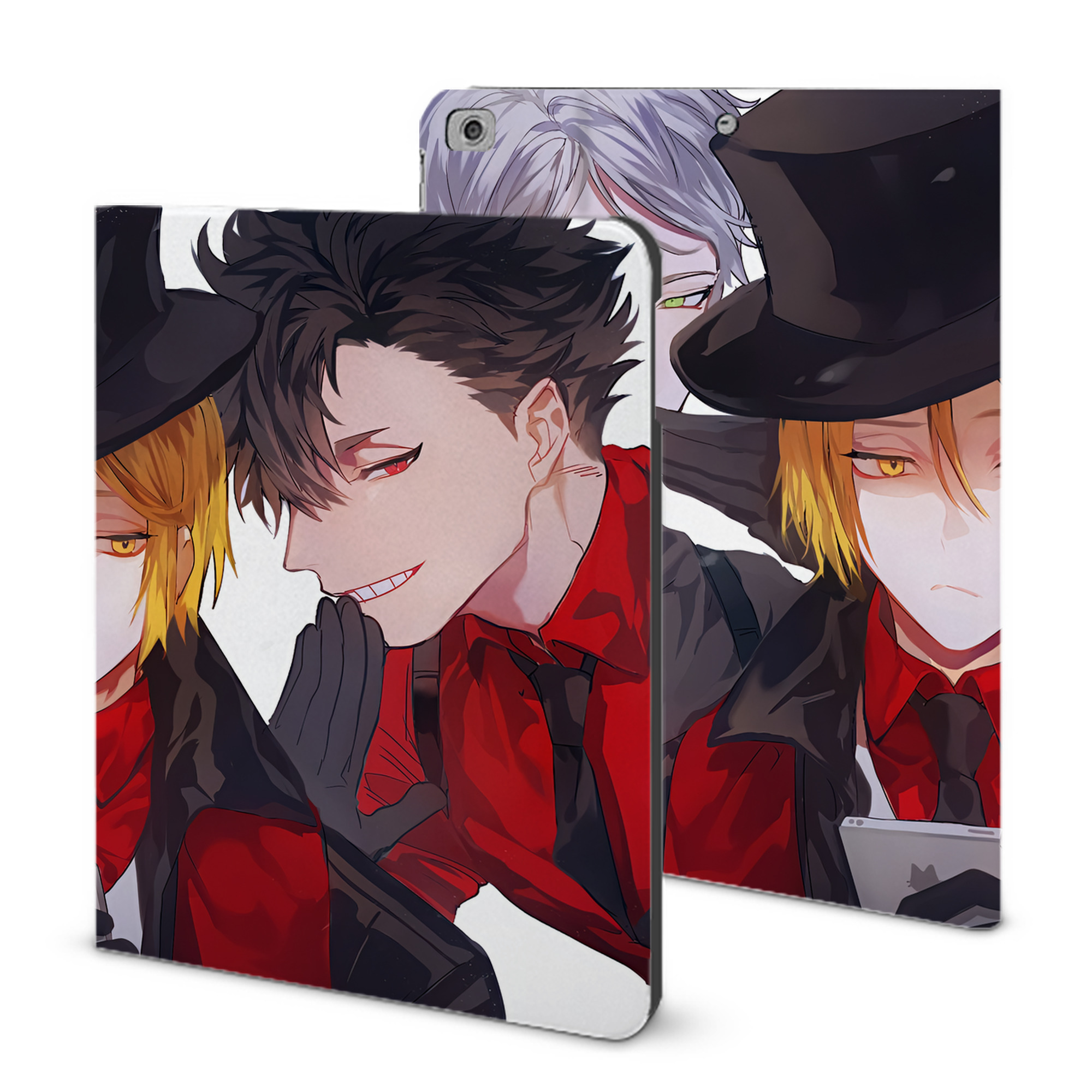 （画像用） ハイキュー!! Haikyu!! IPad ケース ブック型 PUレザー TPU 耐衝撃 軽量 薄型 ペン収納なし 全面保護 IPad 各モデル対応